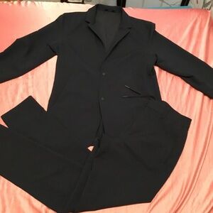 Lululemon Jacket & Pants Navy Blue Sz 31